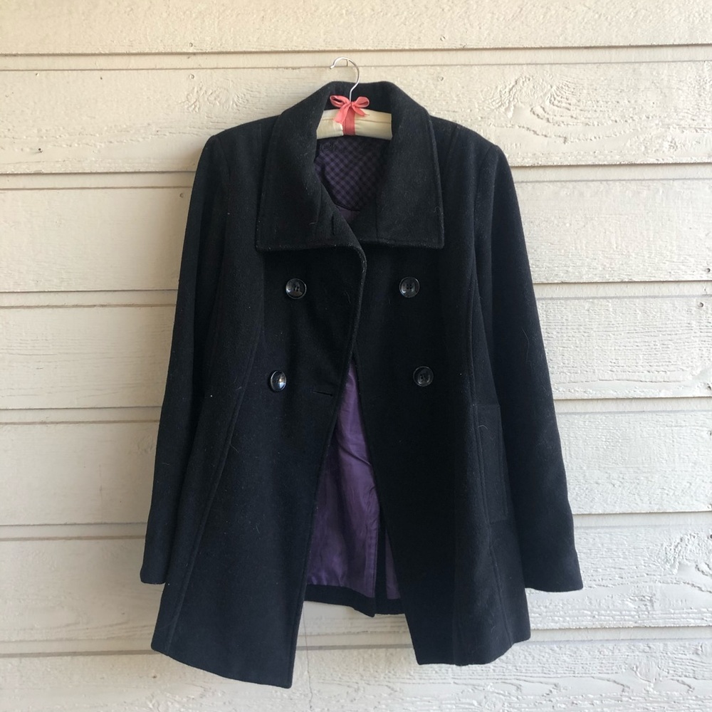 Steve Madden Black Peacoat